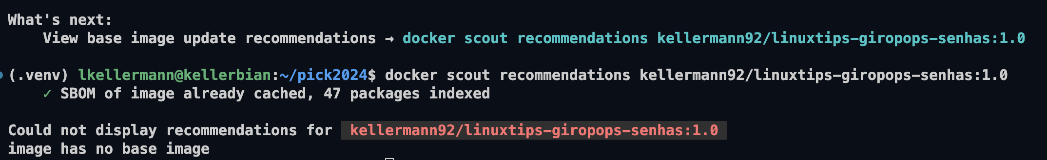 Scout No Recommendations